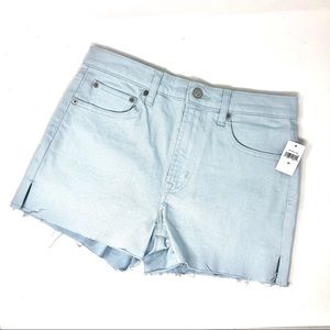 NWT Gap Pastel Blue High Rise Denim Shorts 28